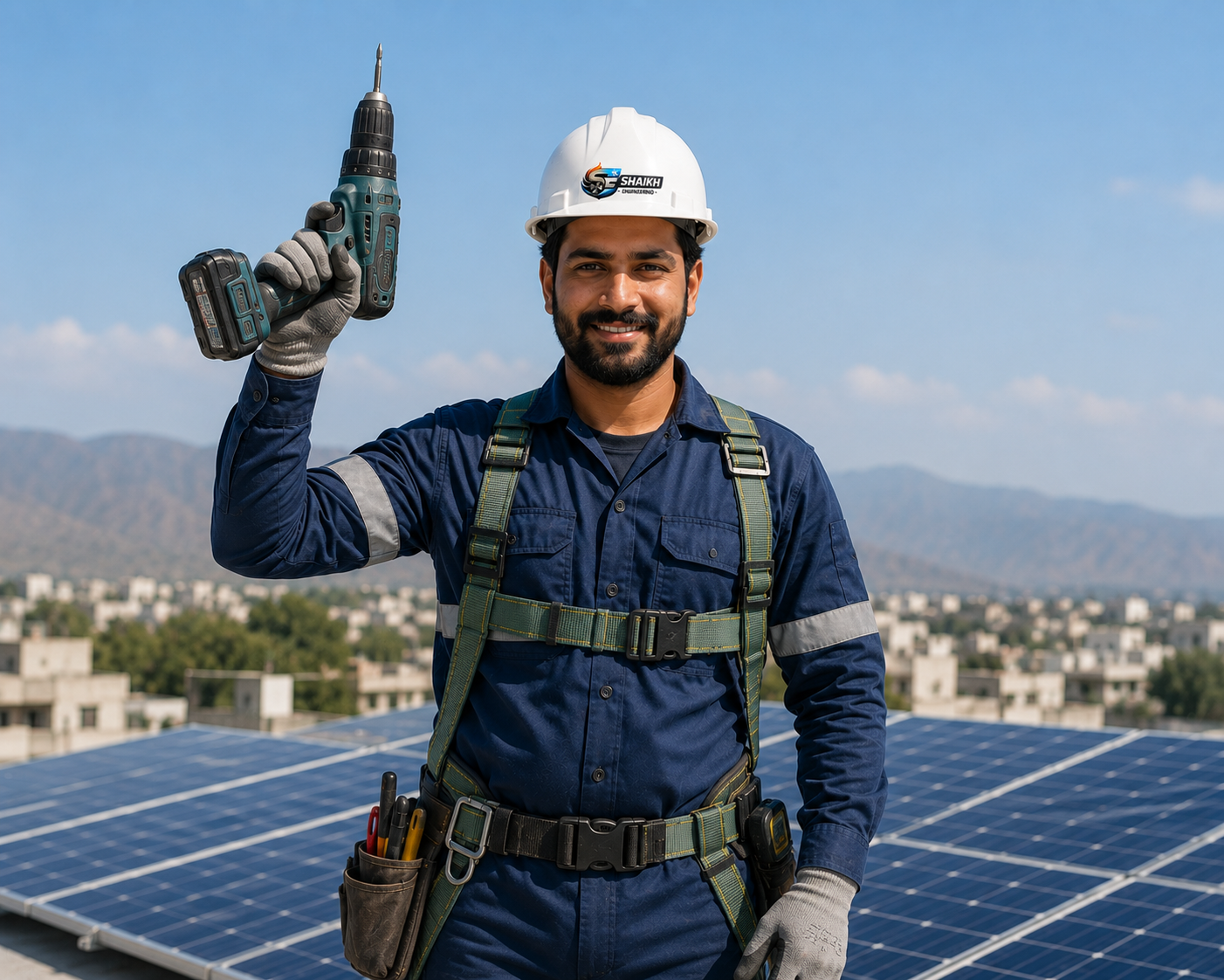 Engineer working
